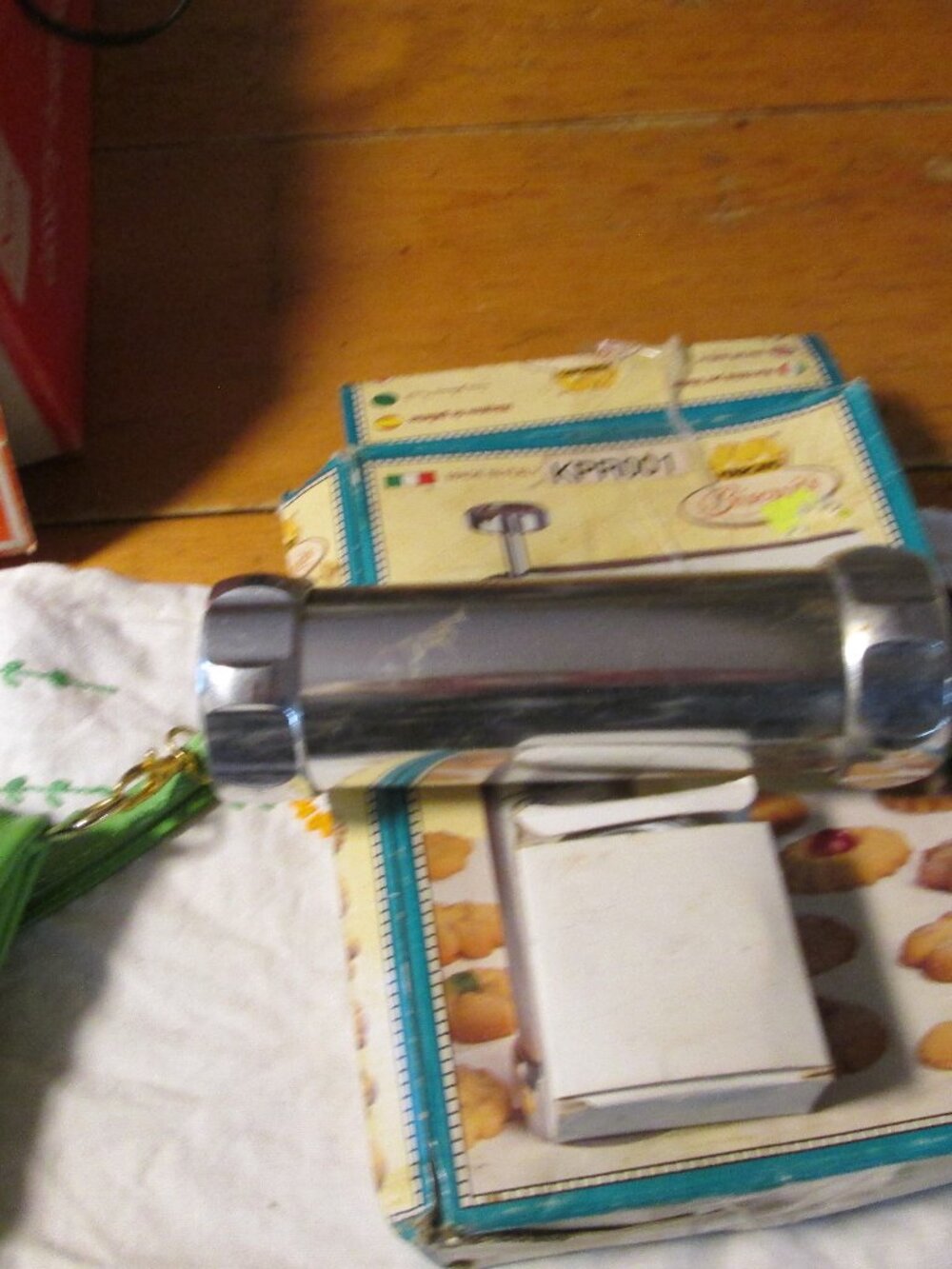 Vtg Marcato of Italy Bisquit cookie press heavy aluminum with 20 disc  like new